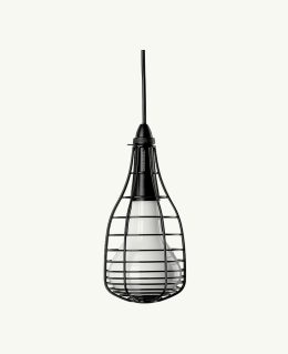 Homesake Vintage, Black Metal Crown Hanging Light